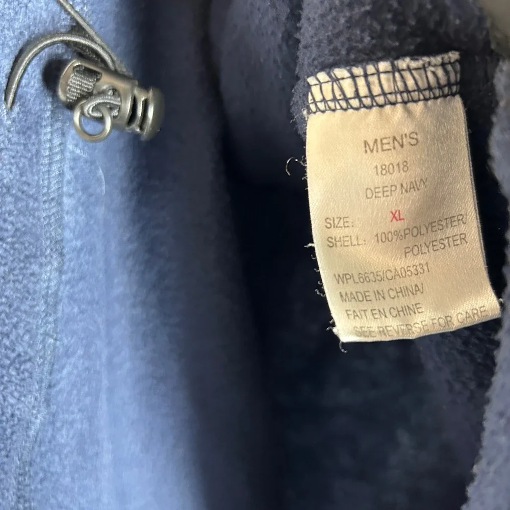 Woolrich Mens Deep Navy Fleece Vest Zip Up Gilet Size XL‎